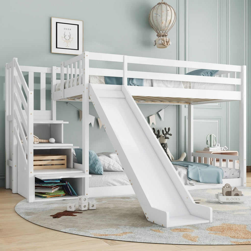 Bunk Bed With Stairs And Slide