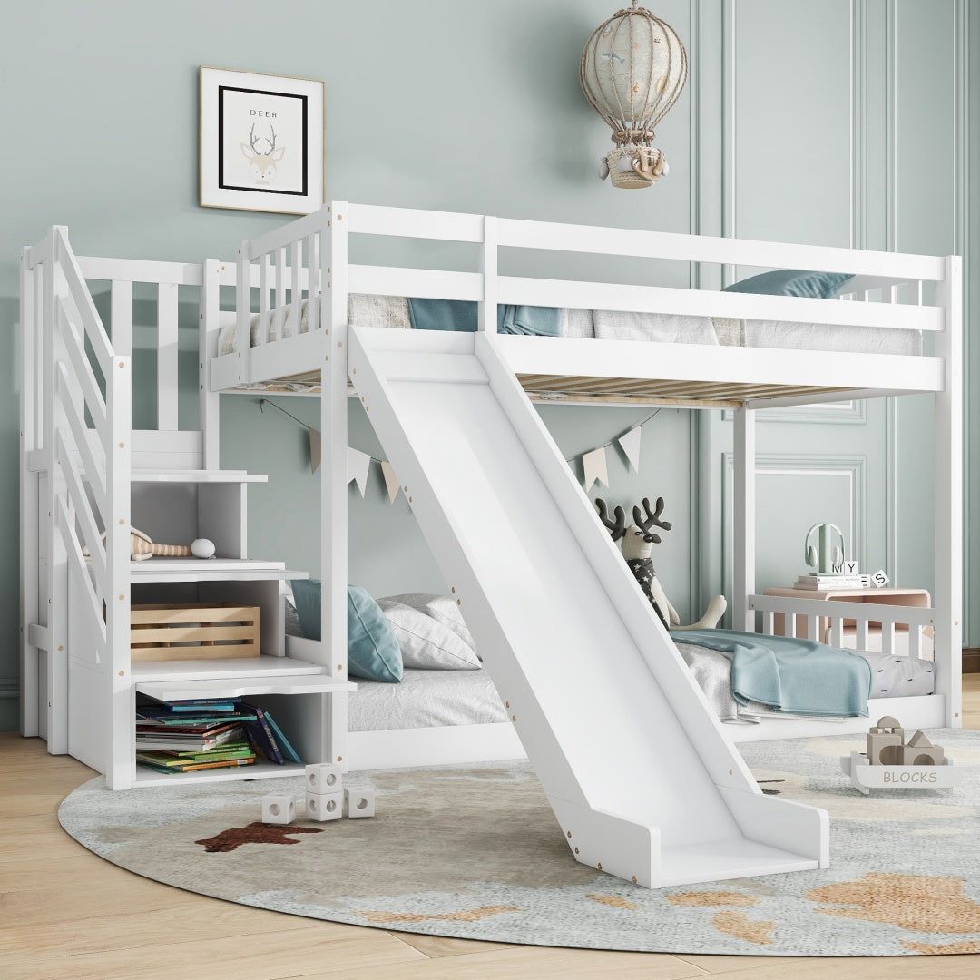 Bunk Bed With Stairs And Slide