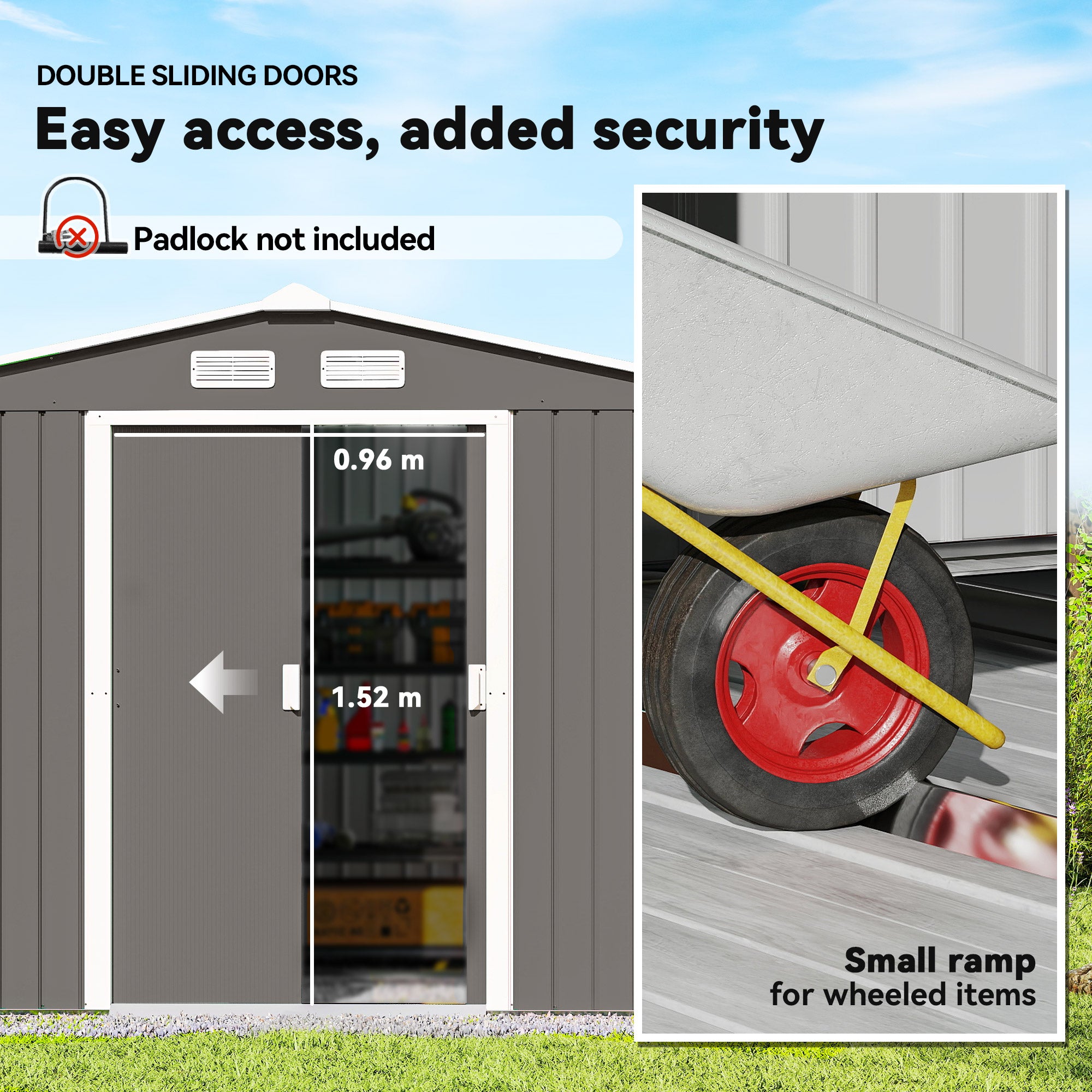 Garden Roofed Storage Shed