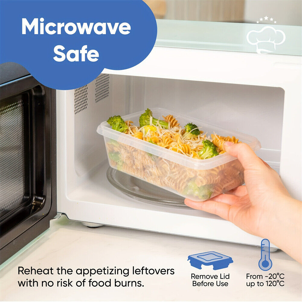 24X Clear Plastic Food Containers
