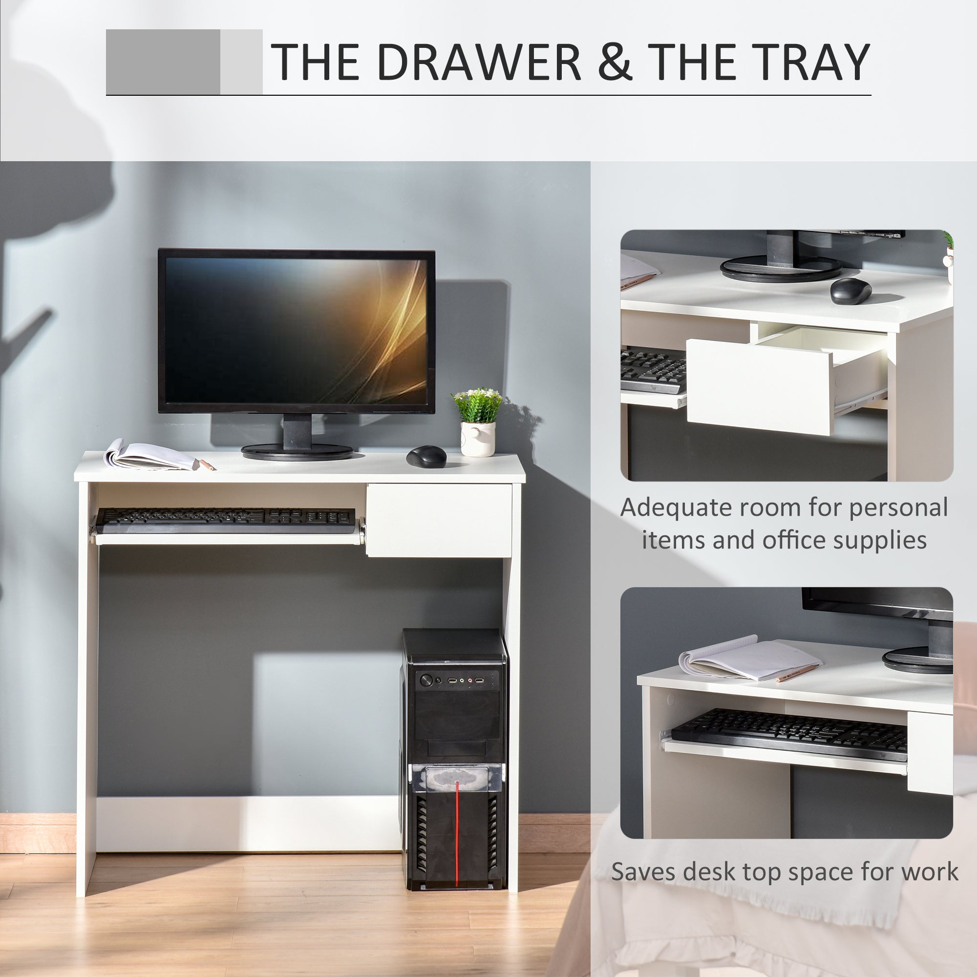 Home Office Desk With Drawer