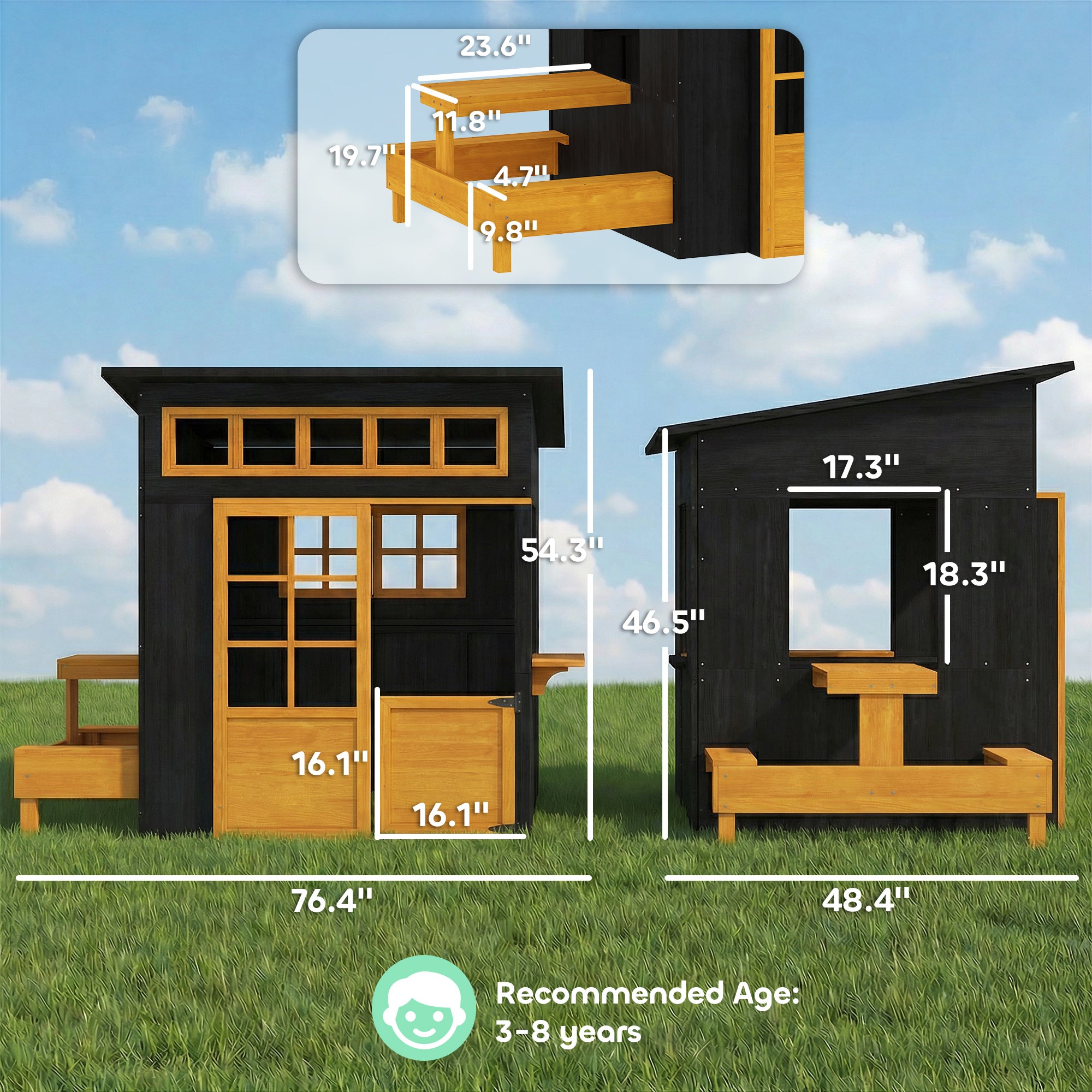 Wooden Kids Playhouse
