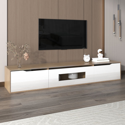 High Gloss TV Cabinet, With Color Changing LED Lights