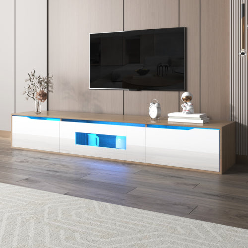 High Gloss TV Cabinet, With Color Changing LED Lights