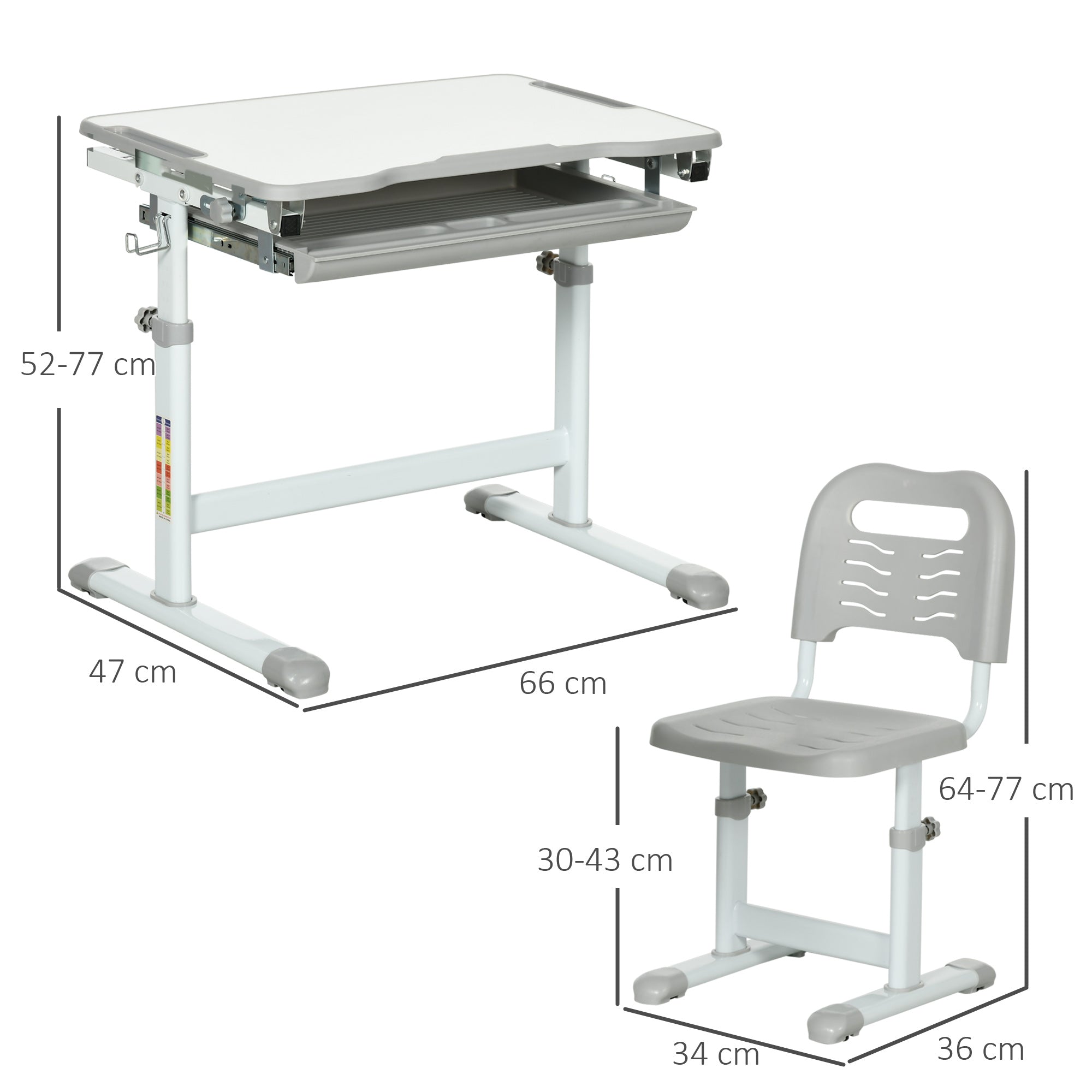 Kids Desk And Chair Set