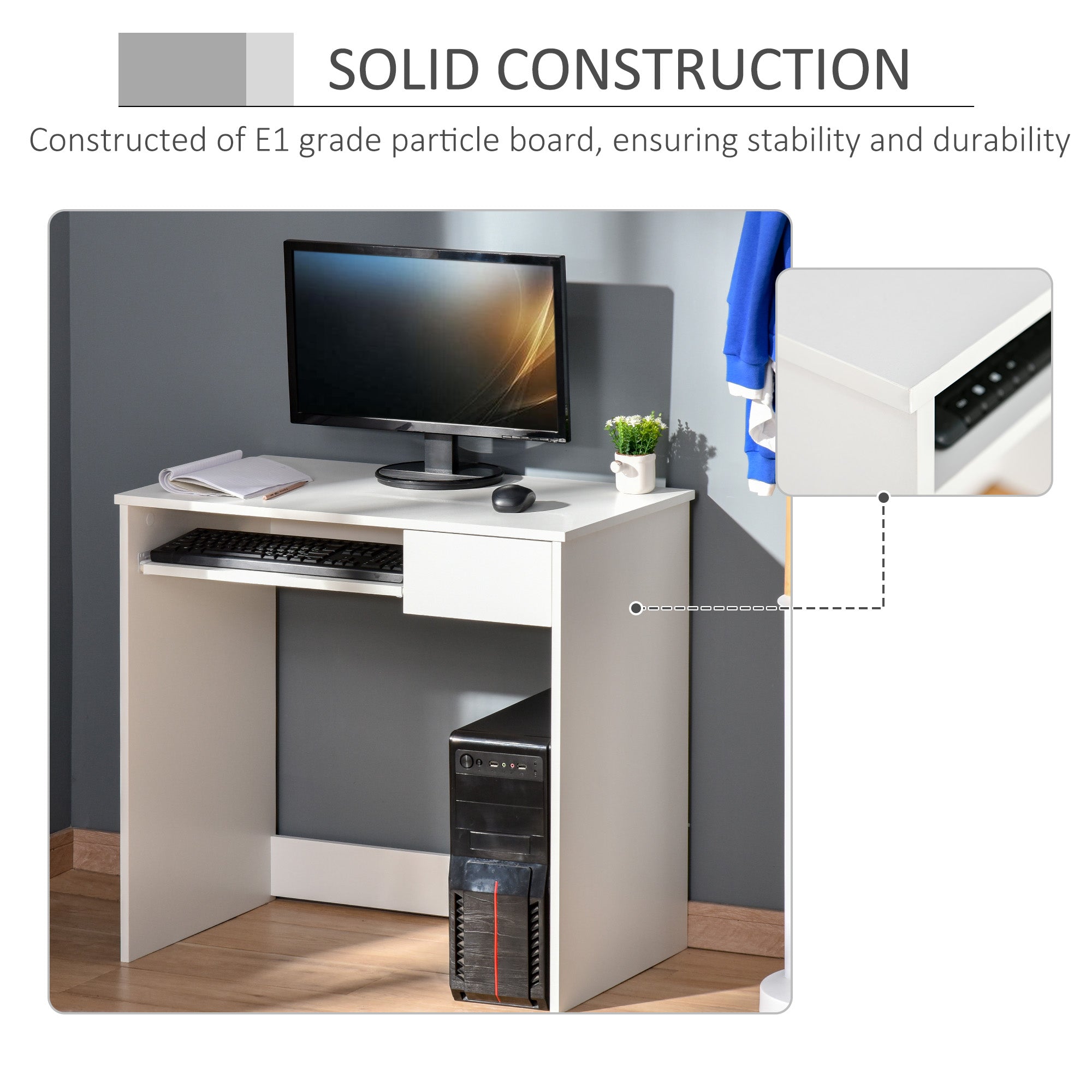 Home Office Desk With Drawer