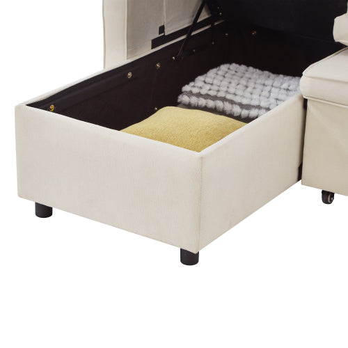 L-Shaped Pull Out Sleep Sofabed