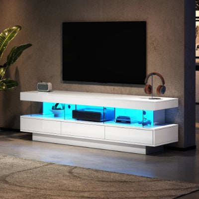 TV Stand Unit With LED Lights