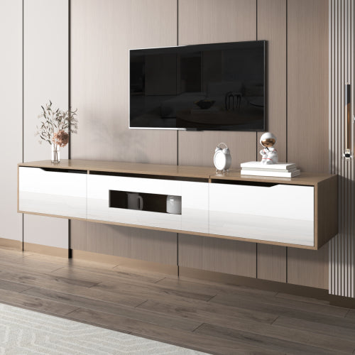 High Gloss TV Cabinet, With Color Changing LED Lights