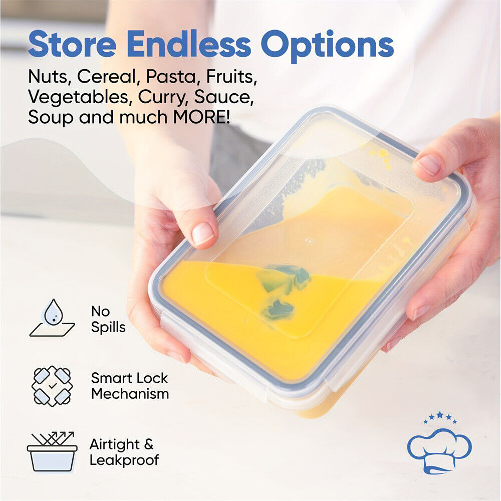 24X Clear Plastic Food Containers