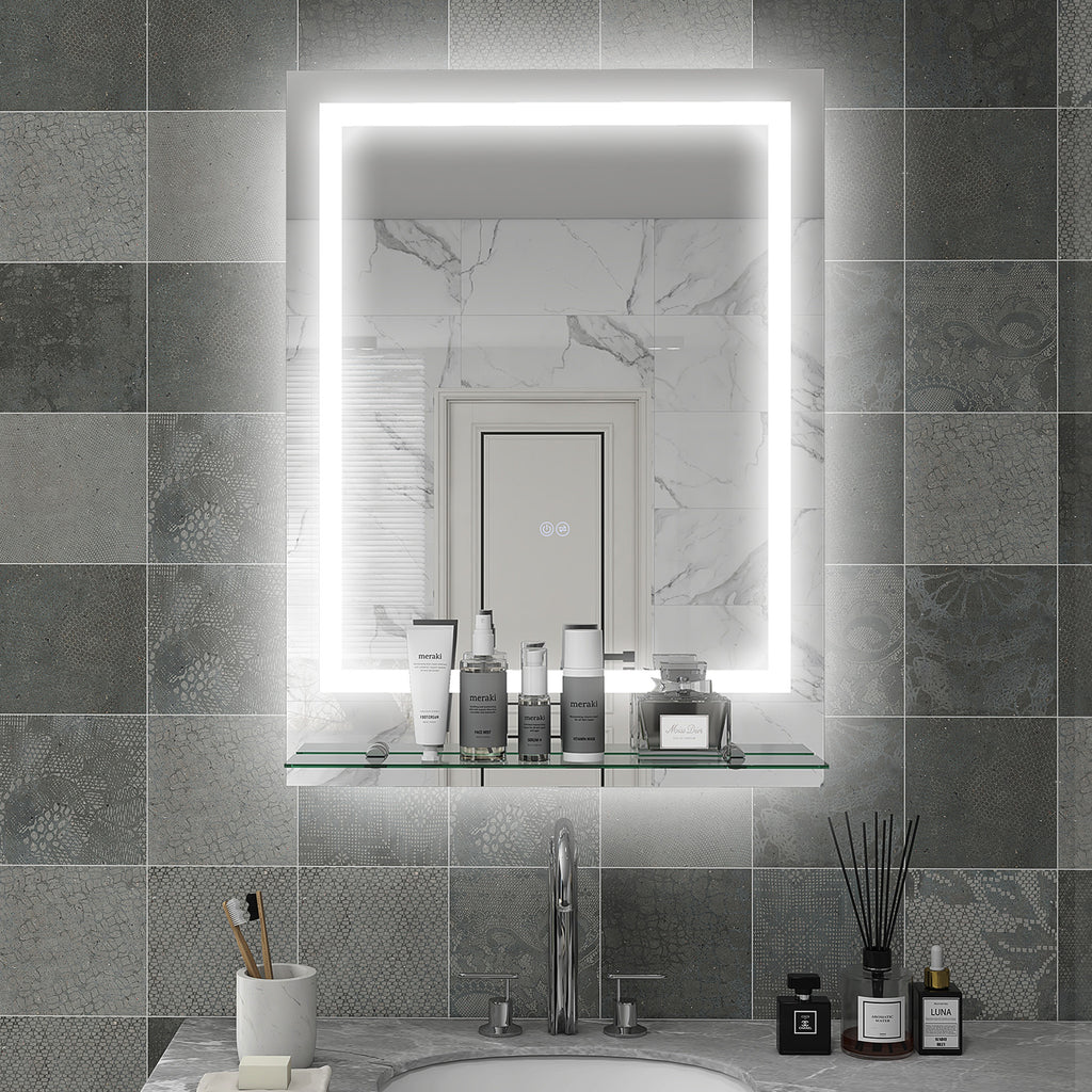 Bathroom Mirror With Lights And Shelf