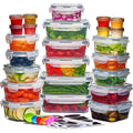 24X Clear Plastic Food Containers