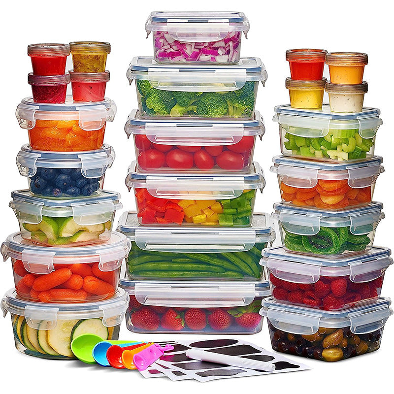 24X Clear Plastic Food Containers