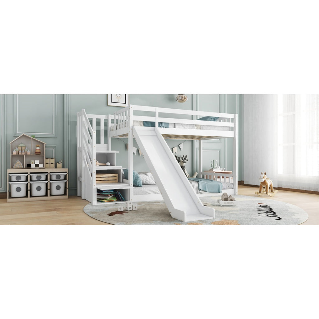 Bunk Bed With Stairs And Slide