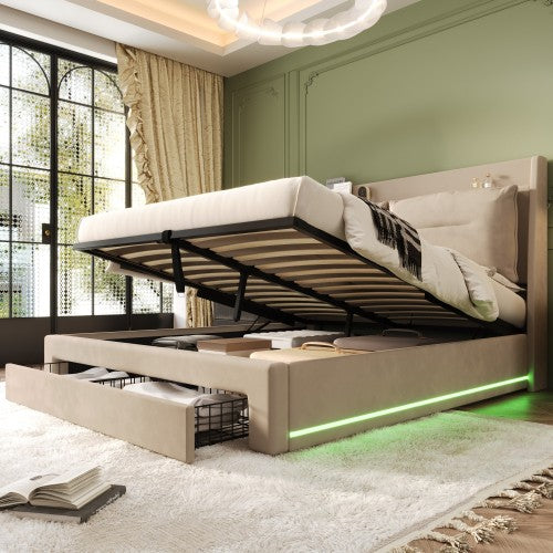 Upholstered Bed, King Size