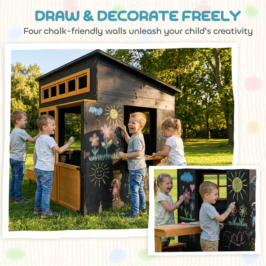 Wooden Kids Playhouse