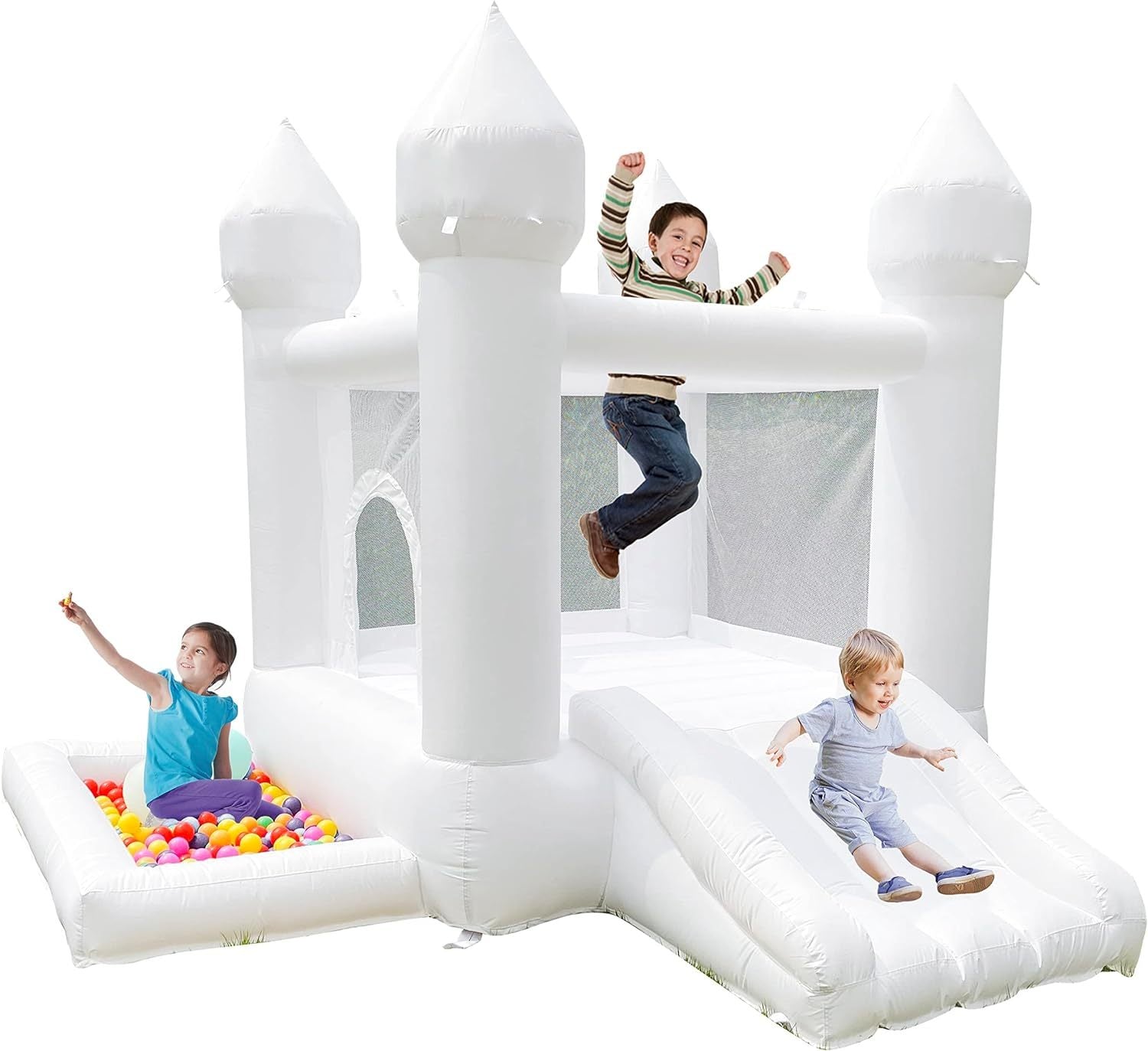 White Bounce House, Kids Inflatable