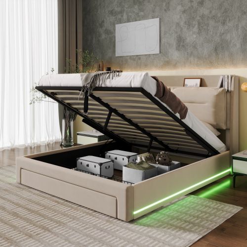Upholstered Bed, King Size