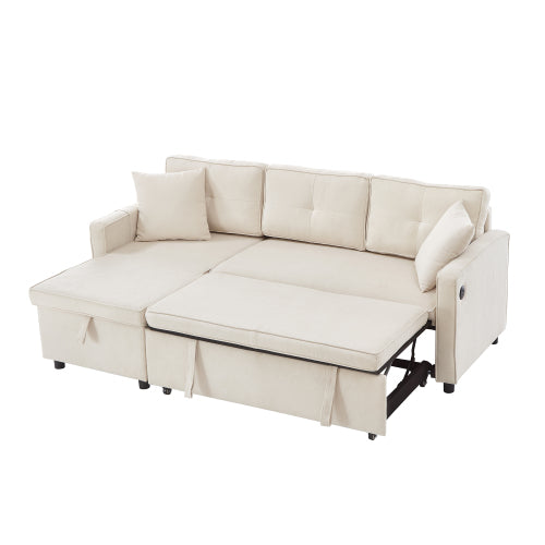 L-Shaped Pull Out Sleep Sofabed
