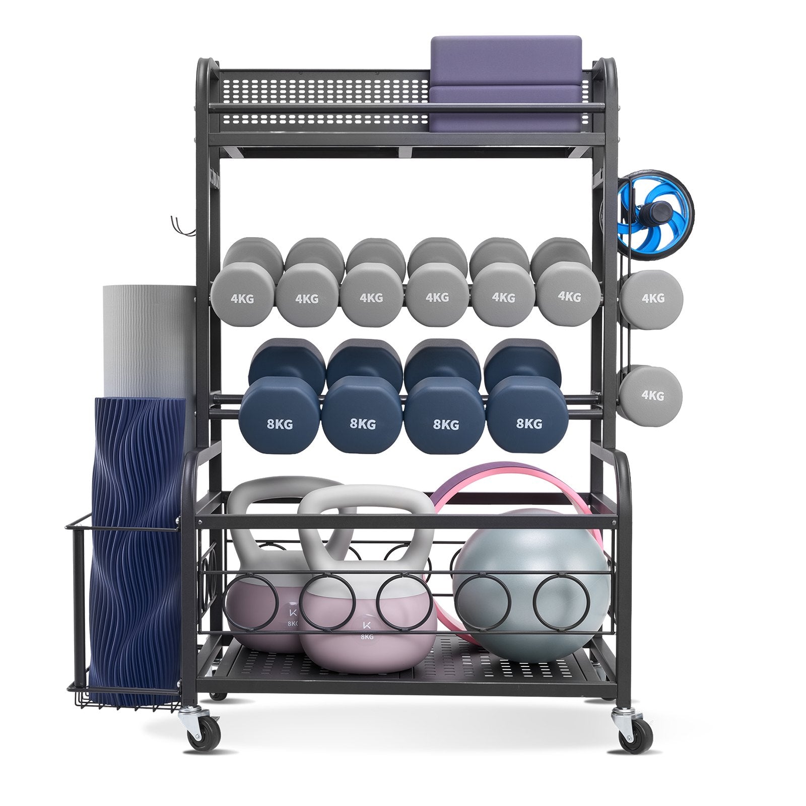 Home Gym Workout Equipment Organizer