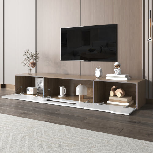 High Gloss TV Cabinet, With Color Changing LED Lights