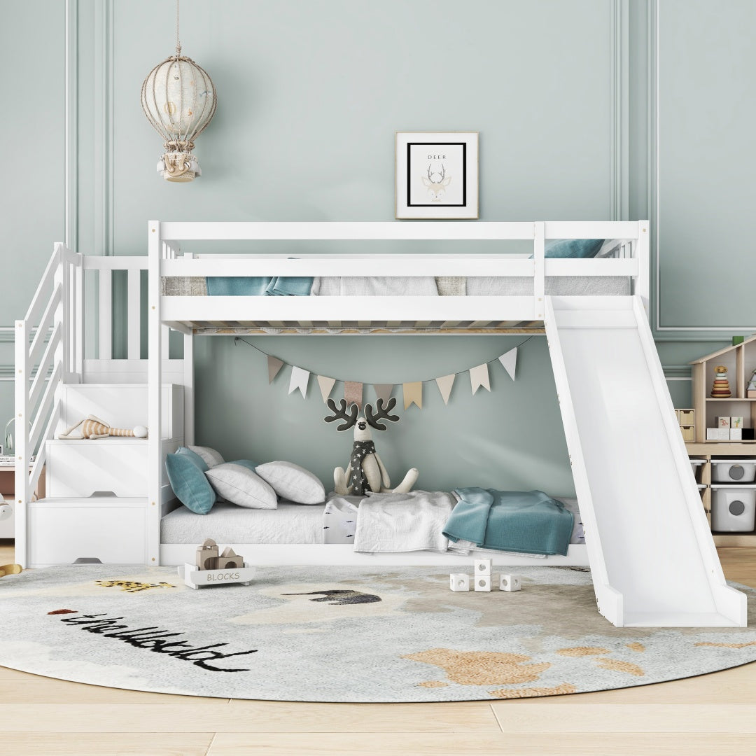Bunk Bed With Stairs And Slide