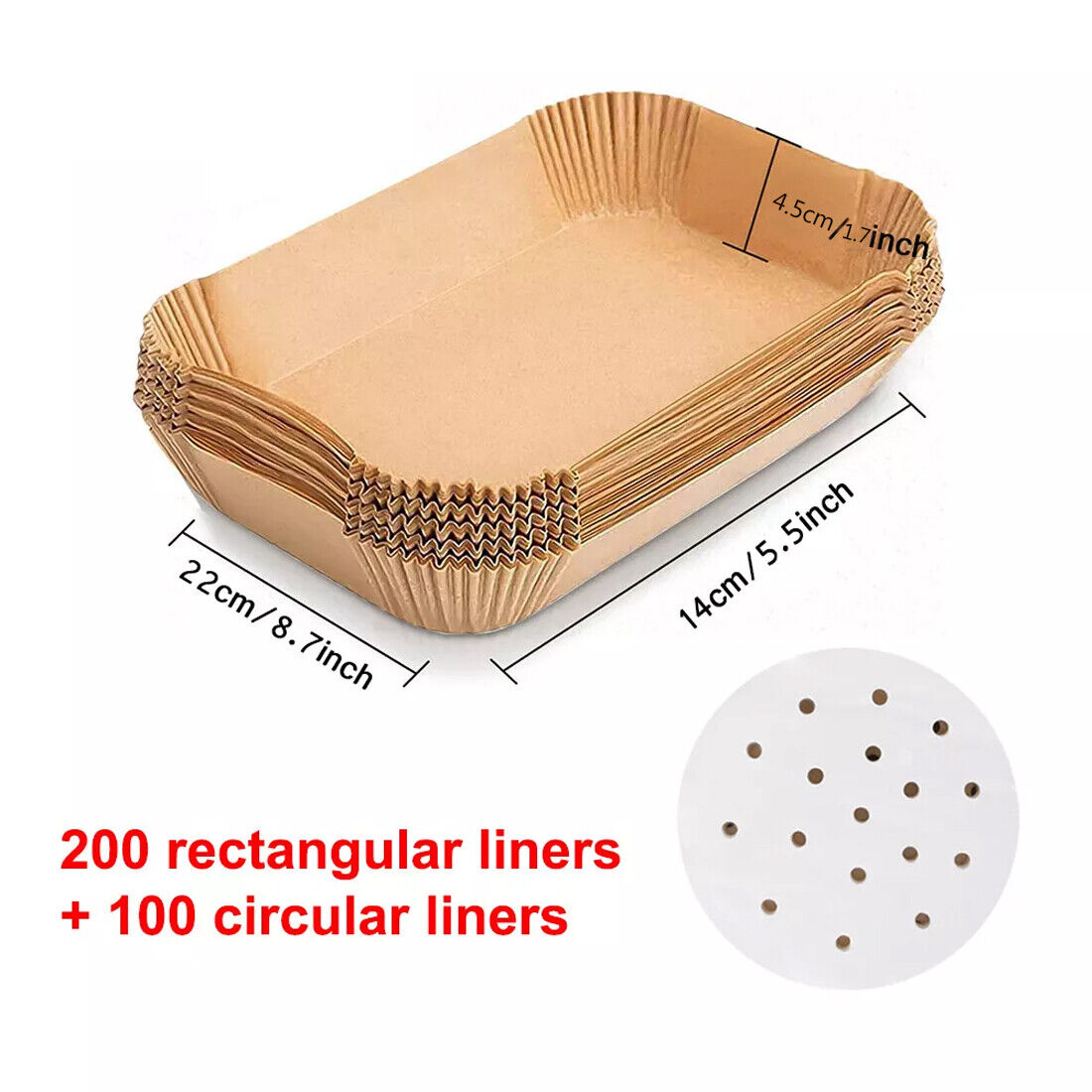 300x Air Fryer Disposable Liners