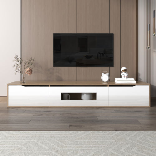 High Gloss TV Cabinet, With Color Changing LED Lights
