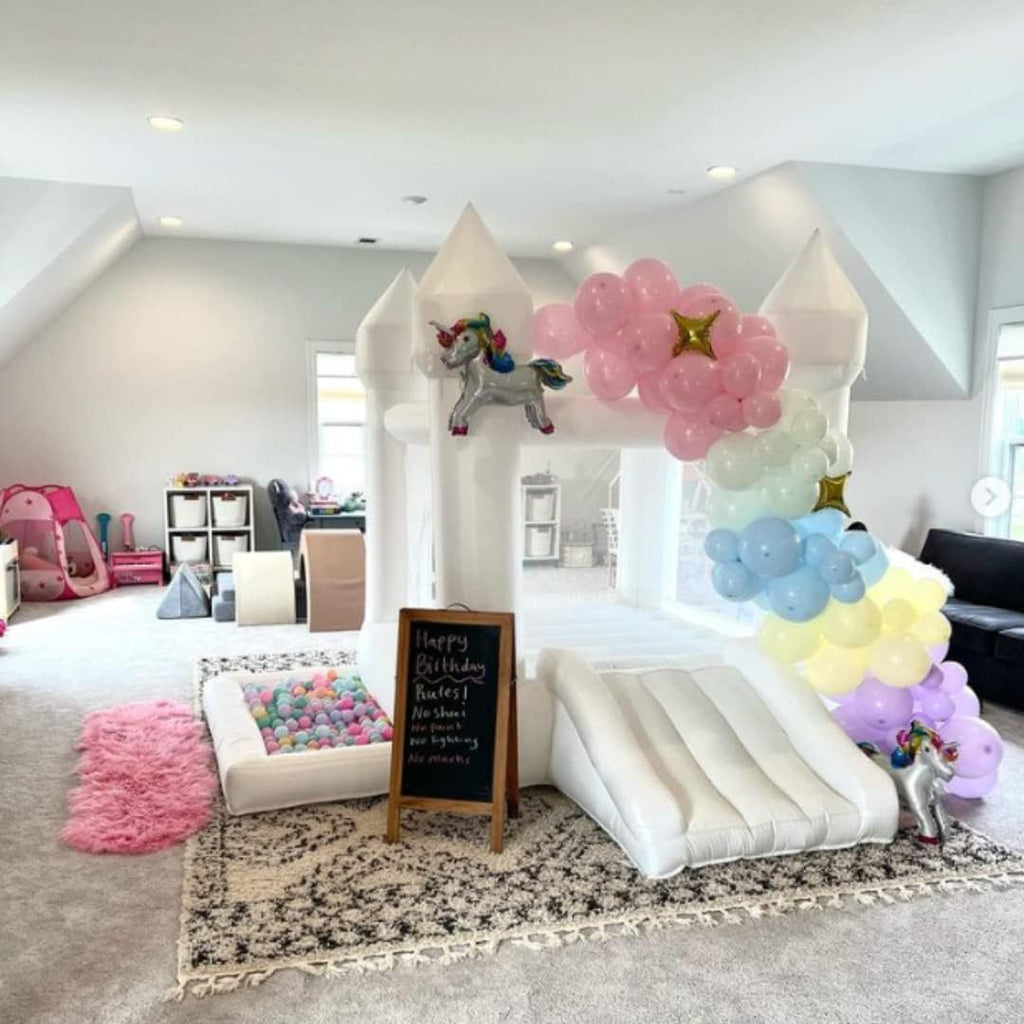 White Bounce House, Kids Inflatable