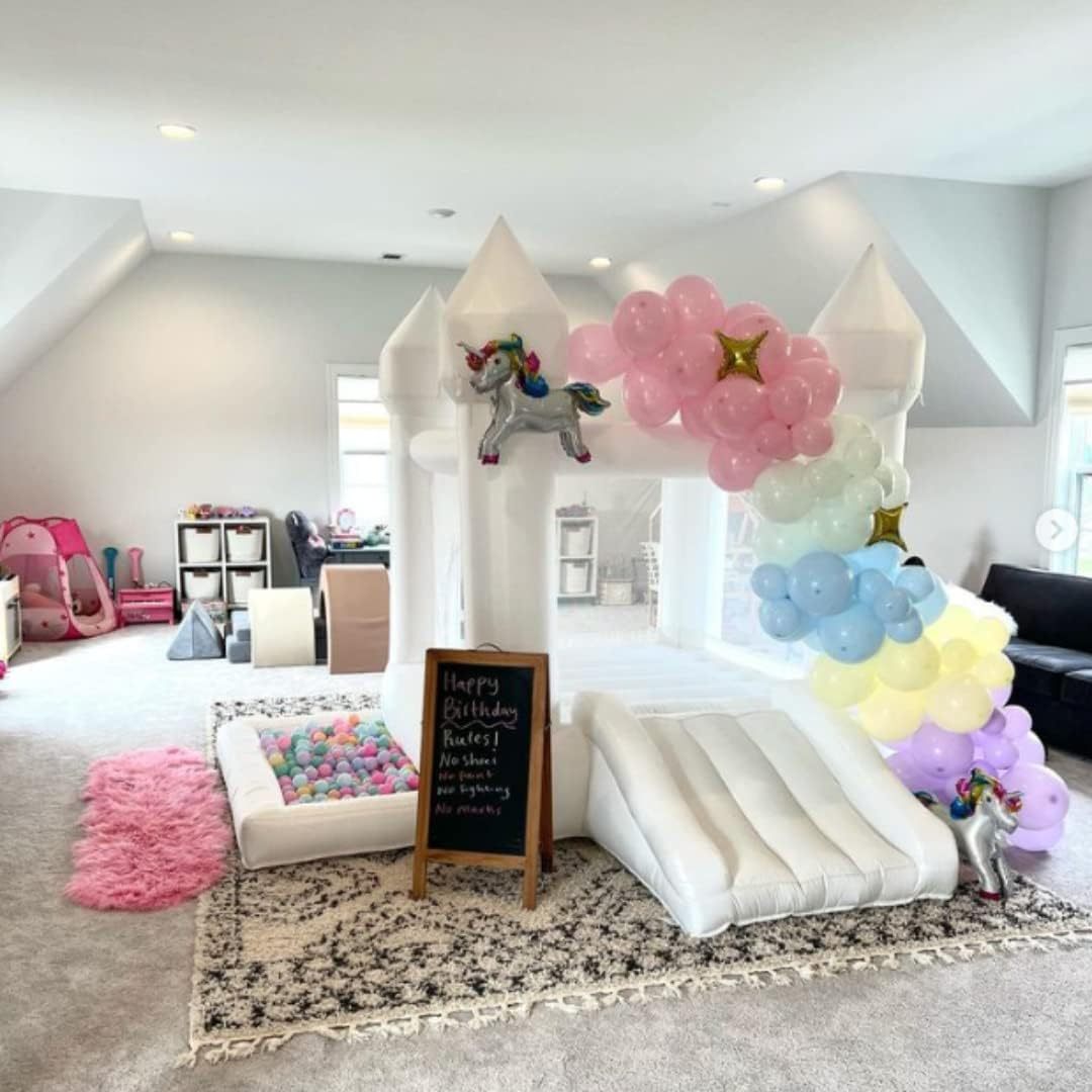 White Bounce House, Kids Inflatable