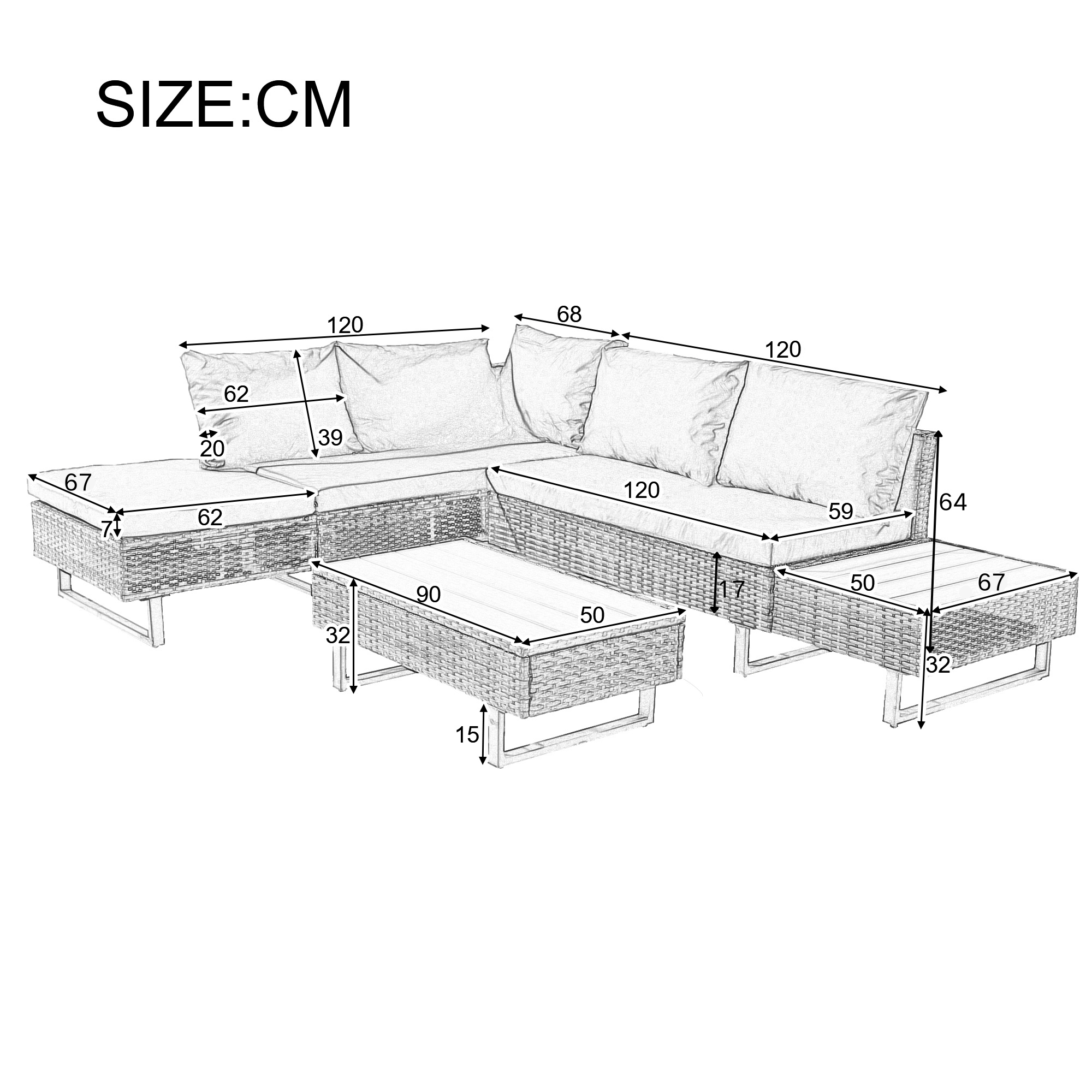 Outdoor Sofa Set