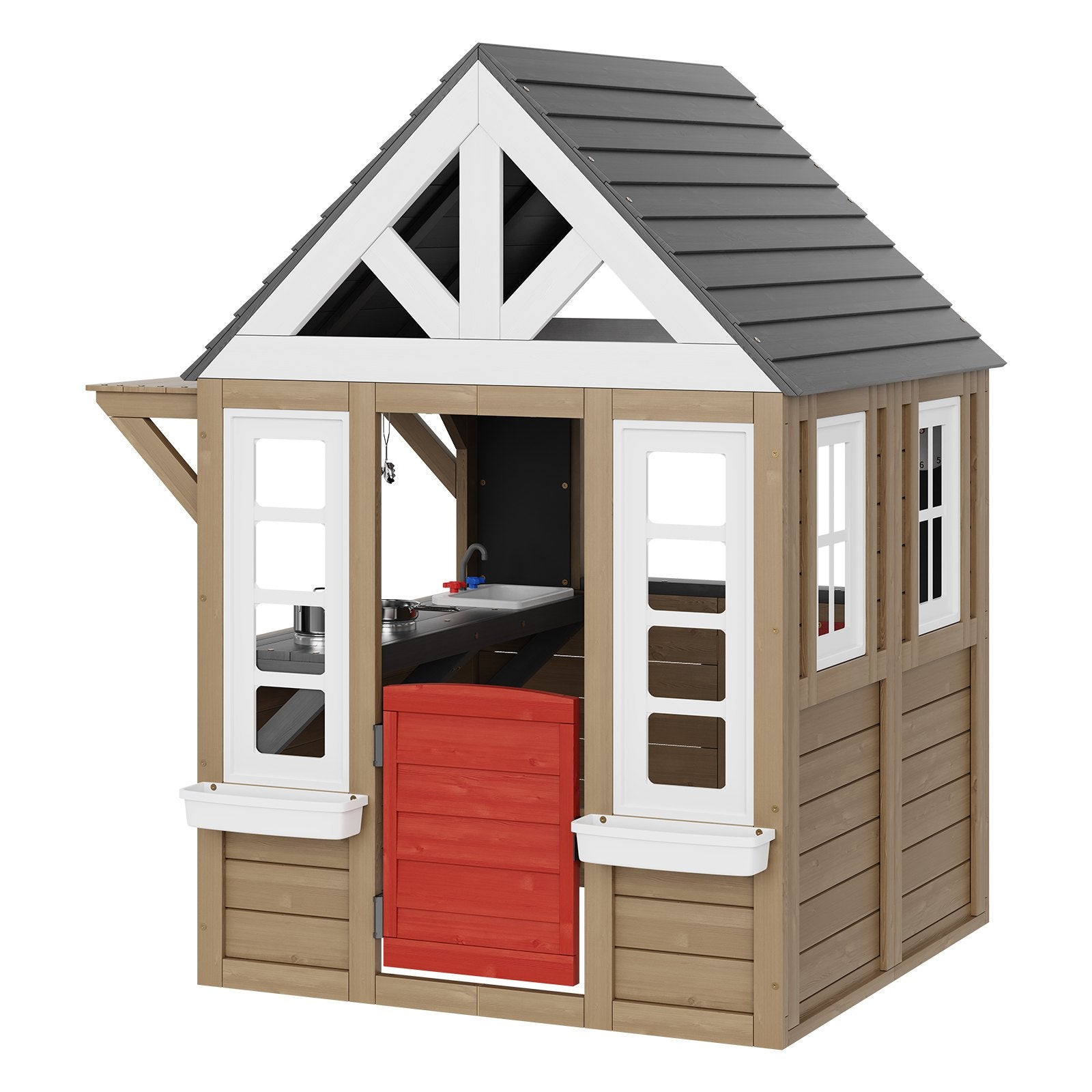 Outdoor Wooden Playhouse