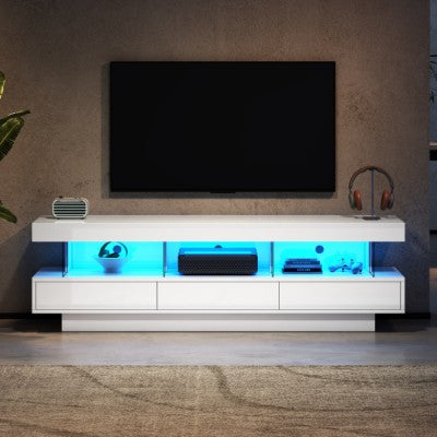 TV Stand Unit With LED Lights