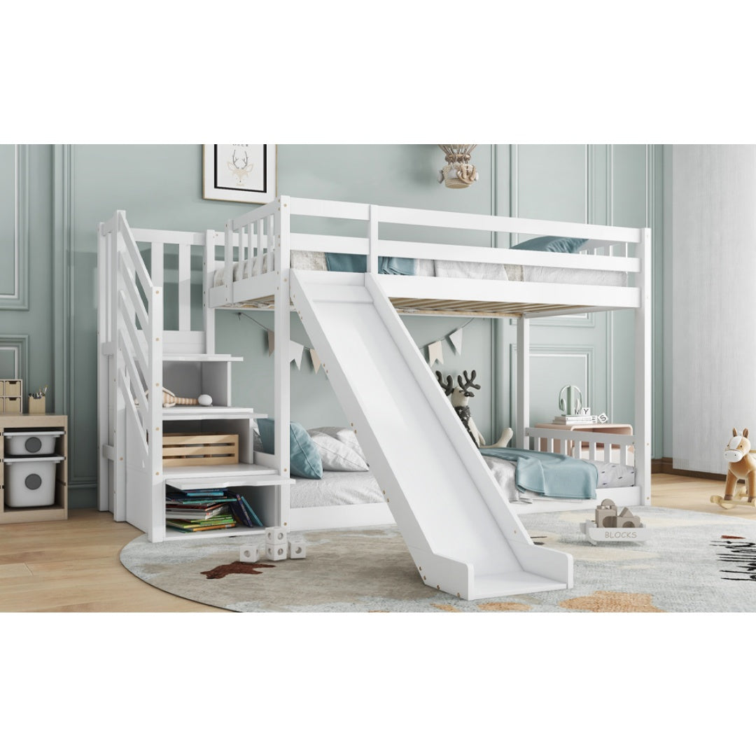 Bunk Bed With Stairs And Slide