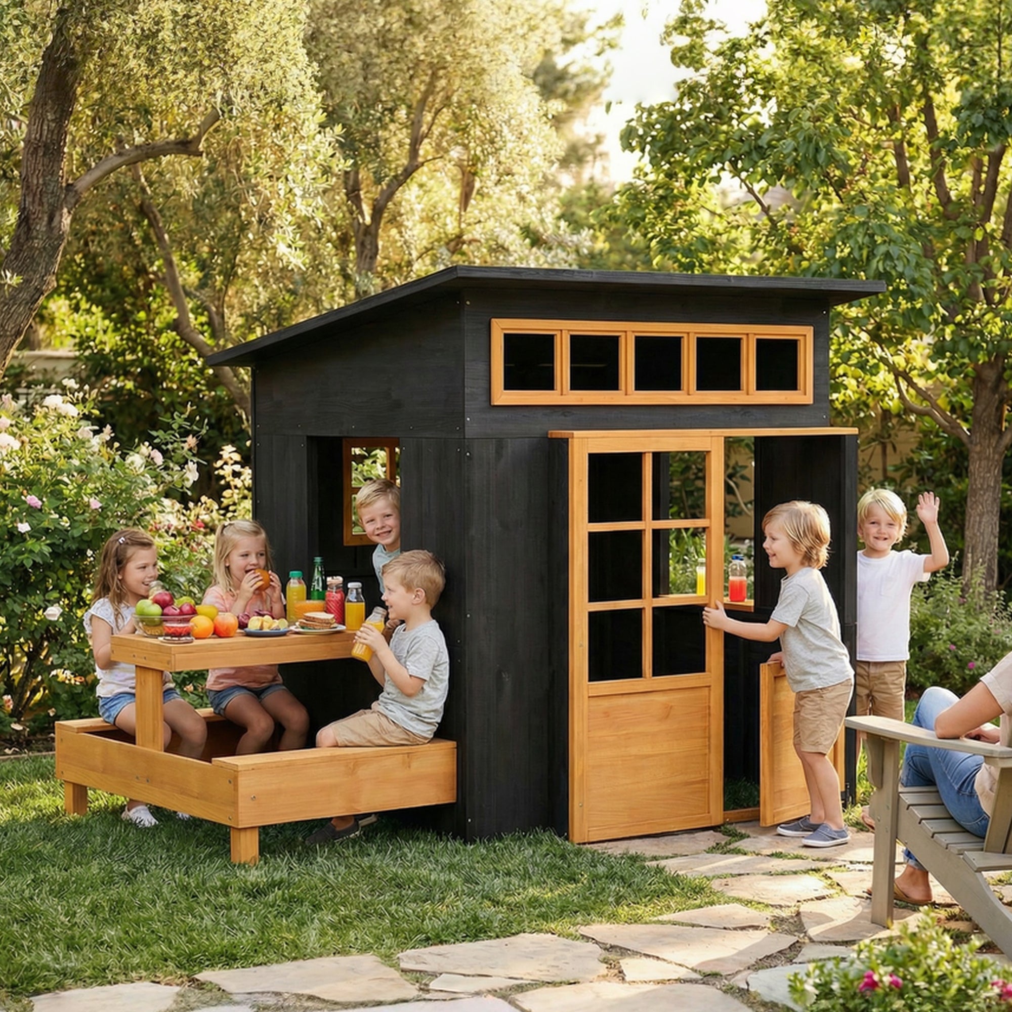 Wooden Kids Playhouse