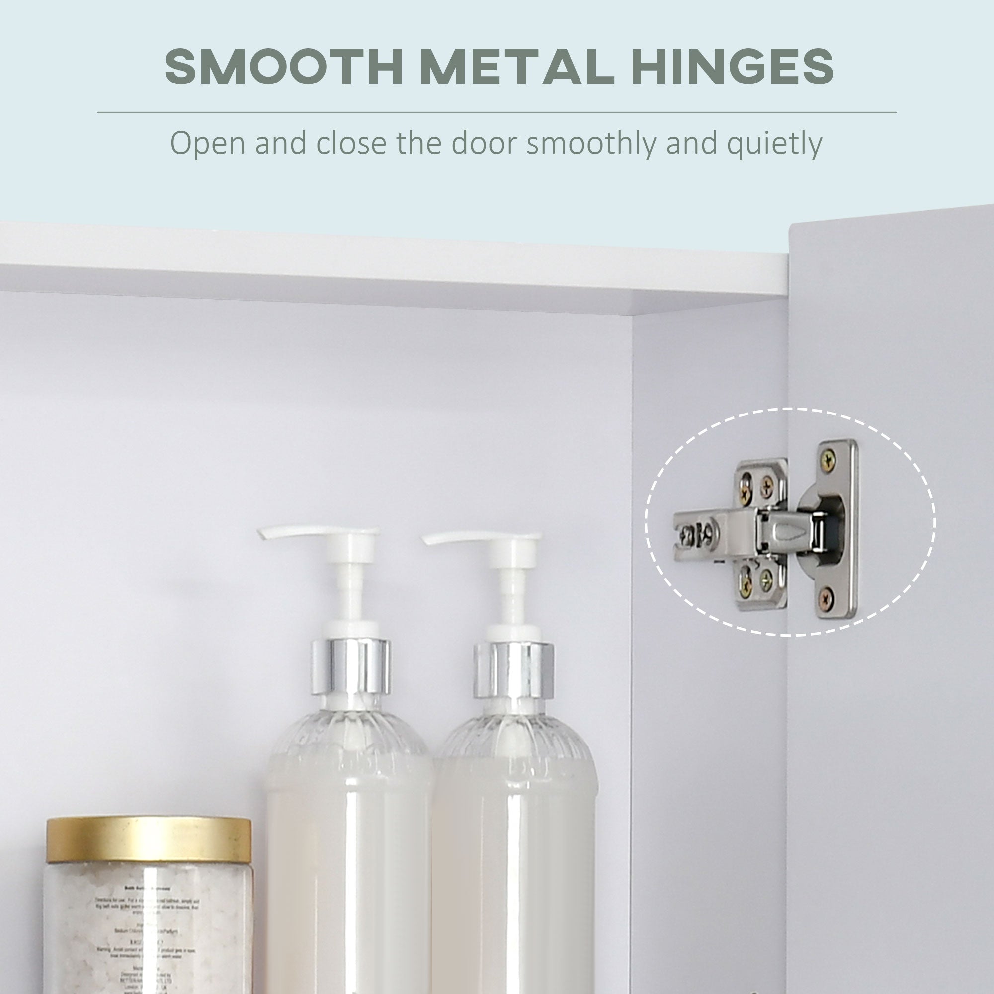Kleankin Bathroom Cabinet With Mirror