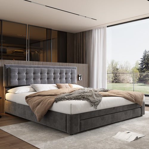 Upholstered Bed,Super King Size