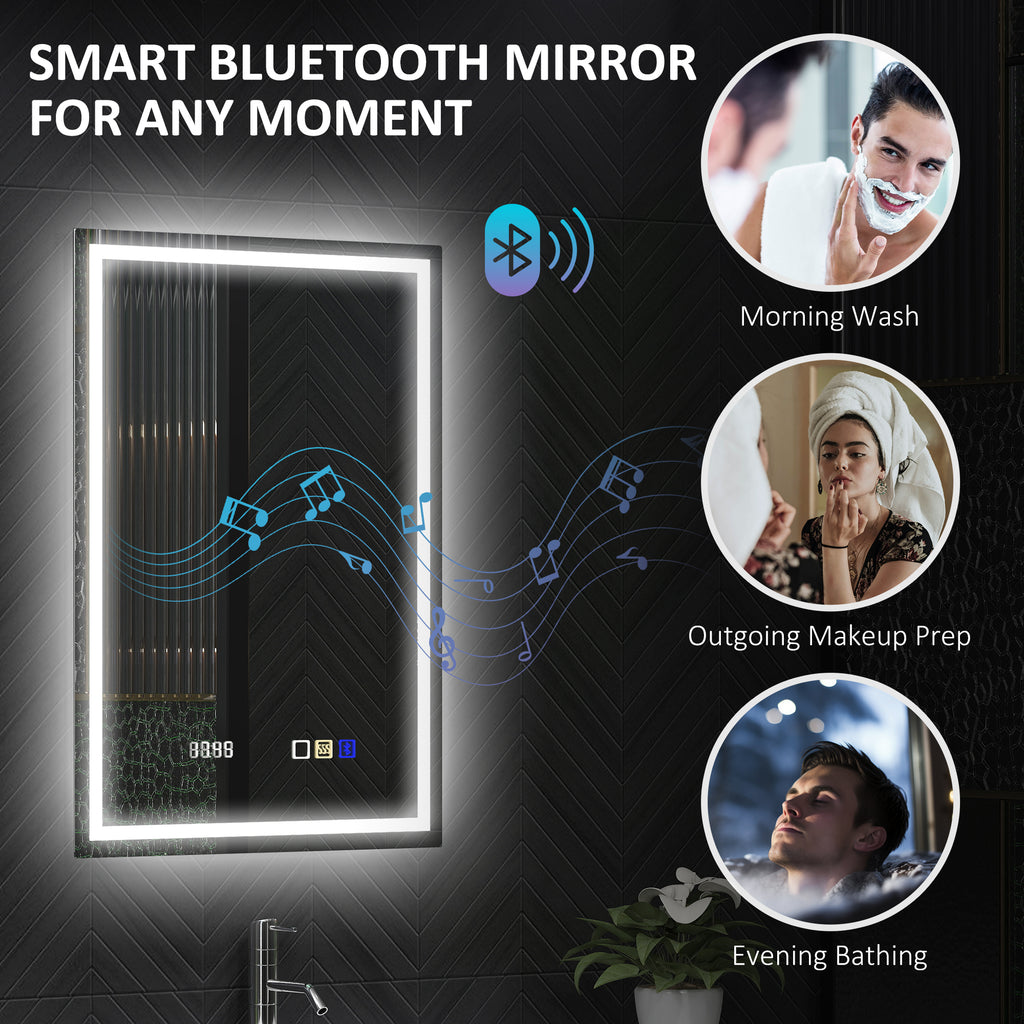 Anti-Fog LED Bathroom Mirror, With Bluetooth