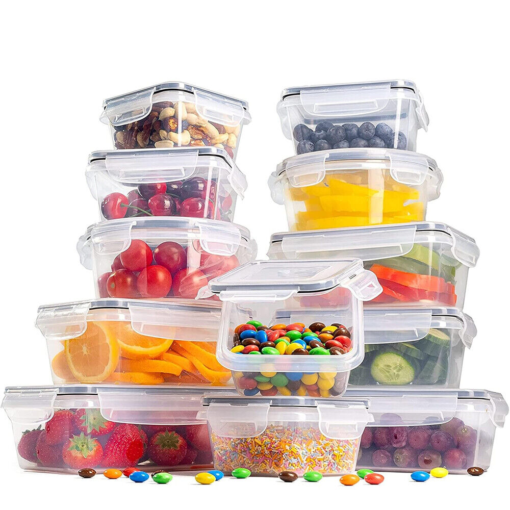 24X Clear Plastic Food Containers