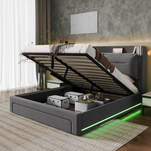 Upholstered Bed, King Size