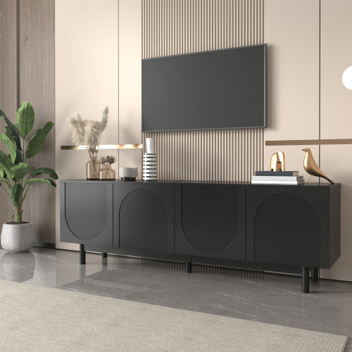 Modern Black TV Cabinet