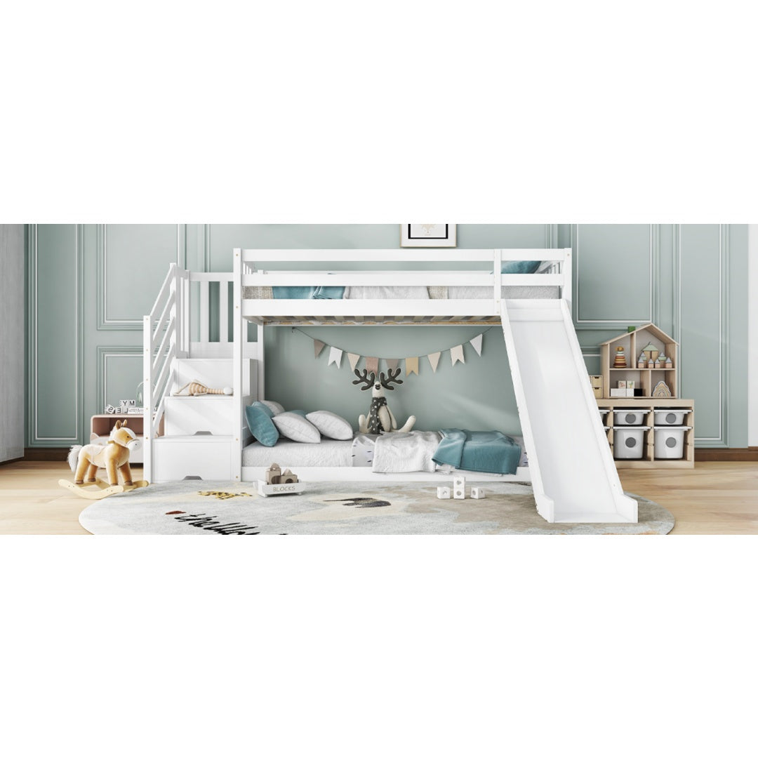 Bunk Bed With Stairs And Slide